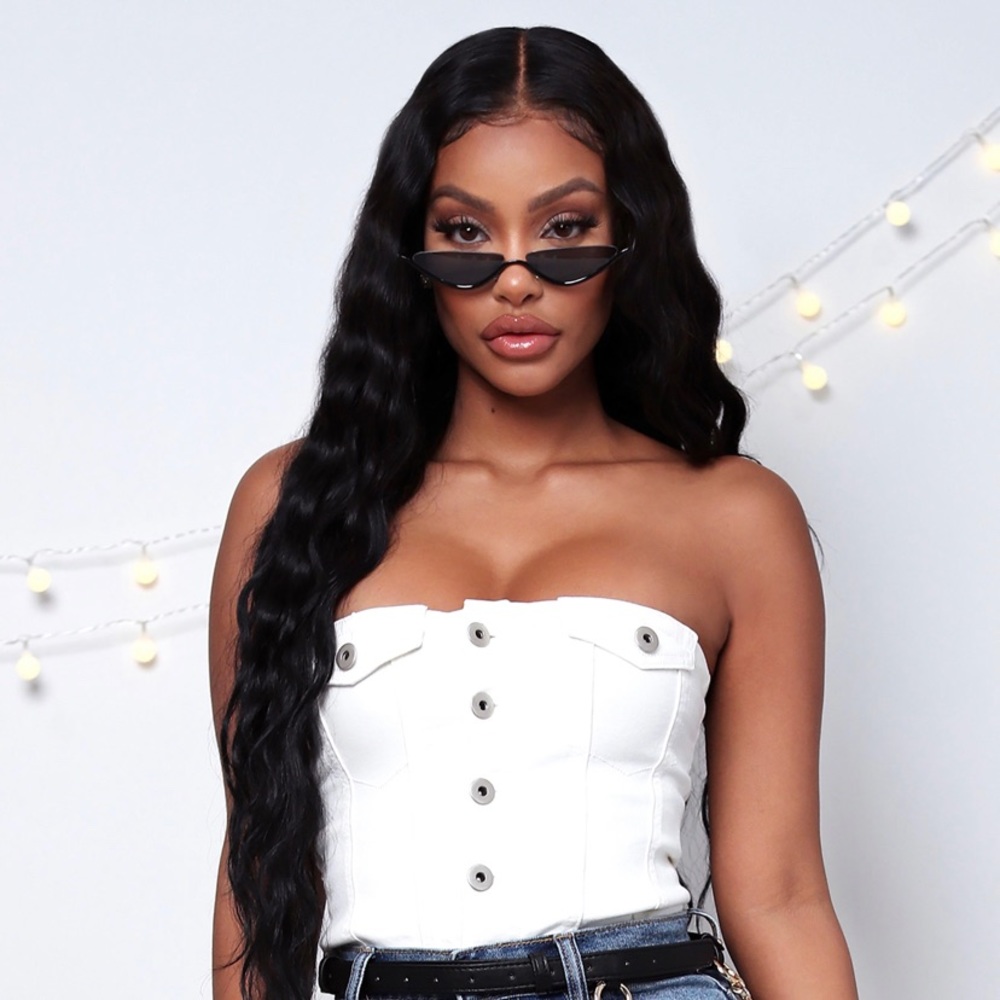 FASHION NOVA CAT EYE TINY SUNGLASSES